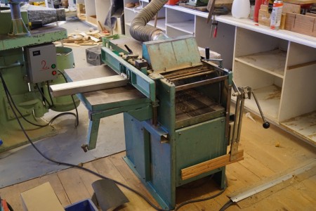 MORTEN RPH 300, Thickness + abrasive, cutting depth 16x33 cm, works OK. NOTE ANOTHER ADDRESS.