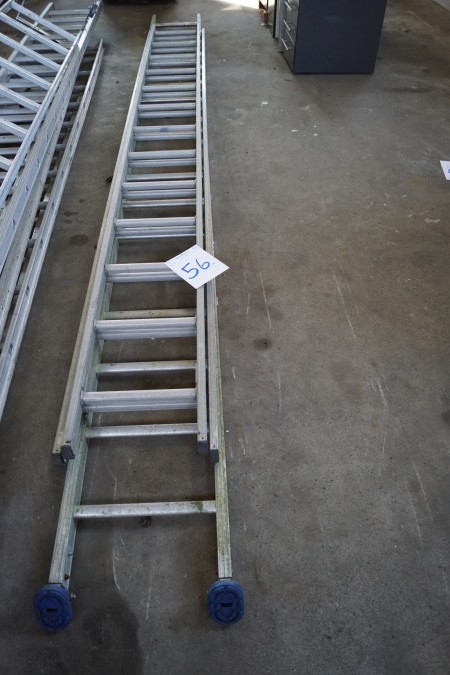 Shoot ladder L 7.5 m + alu rise 5 m