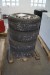 4 wheels with tires 225/70 / R15 suitable for Fiat box truck