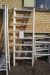 Jombo alu scaffold, width 74 cm, 10 frames 200 cm, 4 frames 100 cm, 6 frames 50 cm, 9 plates 300 cm.