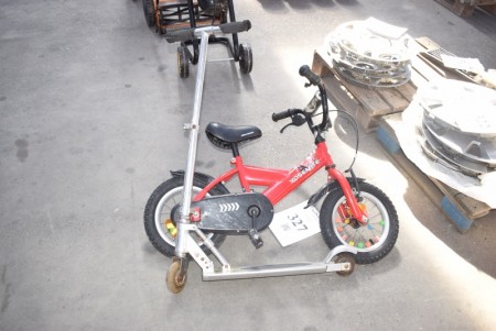 Children's bike + scooter