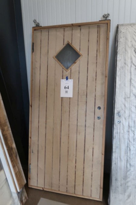 Outhouse door, left out, B95xH205 cm, frame width 10 cm