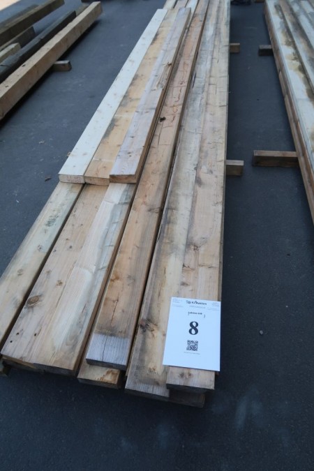 94.5 meters of slats 45x125 mm. Length 3/300, 19/450 cm