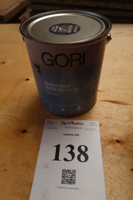 5 liter Gori wood protection, transparent. Color: Emergency