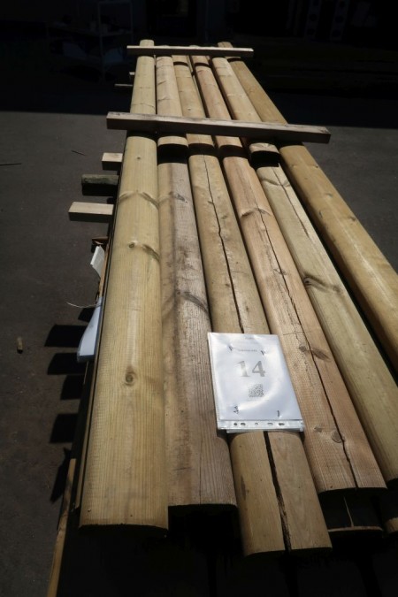 46 meter top for fence, impregnated, 45x120 mm, length 2/160, 5/210, 3/300, 6/390 cm