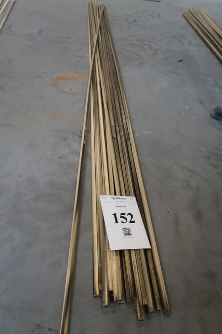 60 meter glass strip, untreated, 15x17 mm, length 300 cm