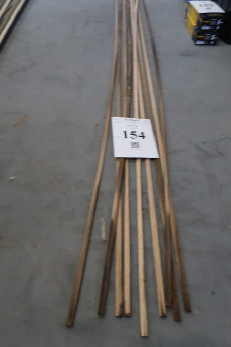 18 meter sand list, oak, 9 x15 mm, length 300 cm