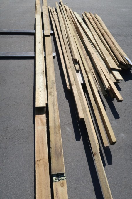 Div. boards, laths, clamps. See photo. Length 180-480 cm