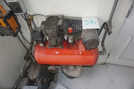 Kompressor 50 liter 3 hp med DWM copeland motor.