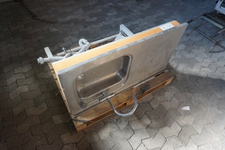 El hæve/sænke bord med vask 120x60 cm