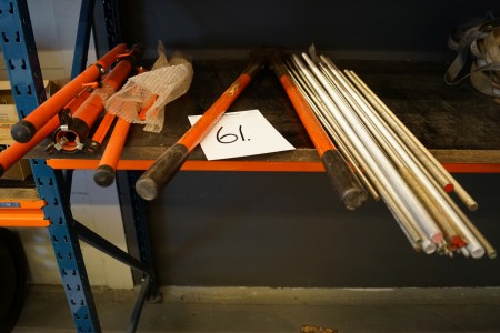 Threaded rods + bolt shears + 3-foot for light source