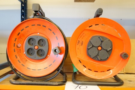 2 cable drums, one is unused