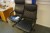 2 office chairs black with tilt function