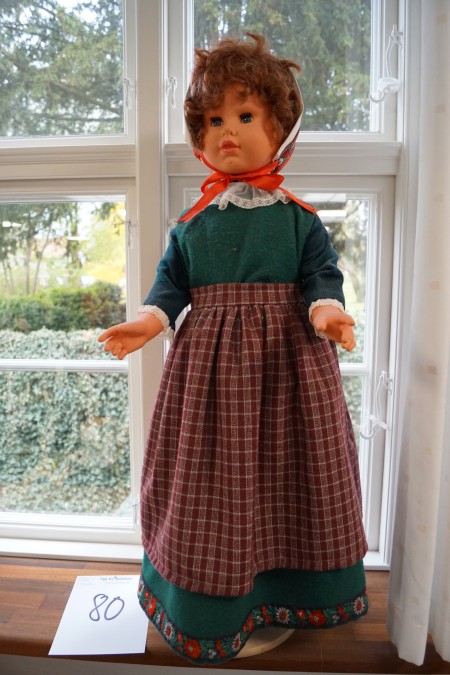 Large doll with clothes h: 80 cm