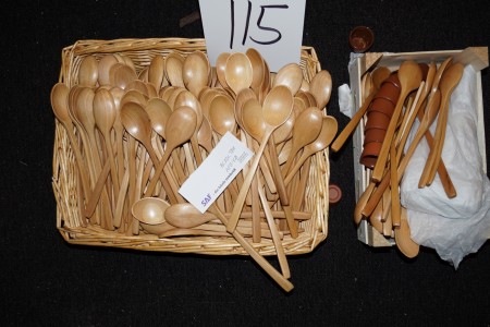 Wood spoons of acacia tree from Africa