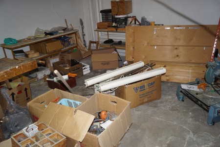 Various boxes of tools, etc.