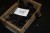 Box with cast iron candlesticks h: 40 cm + 5 h: 50