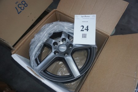 2 pcs. alloy wheels. 6.5 J x 16 H2. DEZENT. Type TTYZ8GA46V. + 4 pcs. nylon wheels and wall glues and laughing gas cartridges