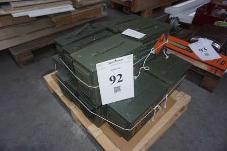 Lot of ammunition boxes