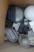 1 ks with various old contacts - lamps - wall mounting - base for contacts and the like