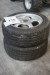 2 pcs. tire with alloy wheels. 195/55 R15