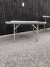 Stainless steel table 140x91cm