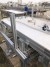 Depositing table / conveyor belt, length: 203cm width 90cm. Has been used for glass and bottle storage tables.