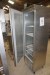 Gram fridge, stainless. 206x60x60cm. With wheels. Works.