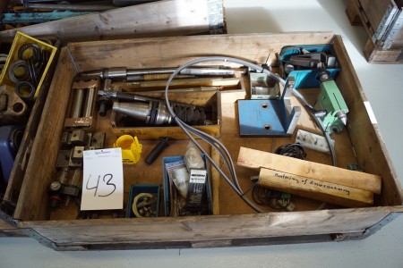 Pallet with spare parts, etc.