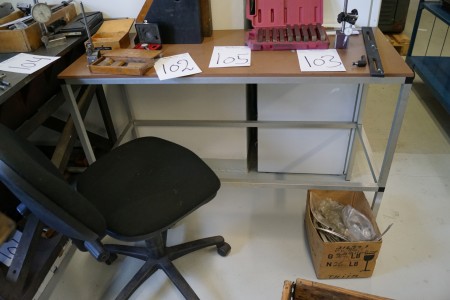 Workbench 125x50x88 cm + chair