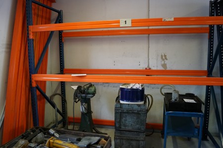 Pallet rack with 4 gables 205x100 cm + 24 frames 275 cm