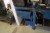 Arbeitstisch mit Klammer, Marke: MATADOR B: 250 h: 88 t: 85 cm + alles auf dem Regal unter dem Tisch