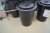 5 plastic buckets with lid h: 60 ø: 50 cm