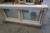 Fenster Holz / Aluminium, Anthrazit / Weiß, H50xB115,5 cm, Rahmenbreite 14,8 cm, innen, mit festem Rahmen, 3-lagiges Mattglas.