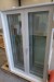Wood / aluminum window, Anthracite / white, H170xB109.2 cm, frame width 14.8 cm, inward, with rescue opening, 3-layer glass. model Photo