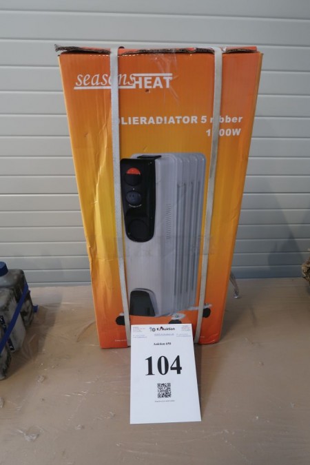 Oil radiator, 230V, 1000W