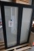 Holz / Aluminiumfenster, Anthrazit / Weiß, H170xB115,4 cm, Rahmenbreite 14,8 cm, innen, mit Rettungsöffnung, 3-lagiges Mattglas