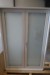 Holz / Aluminiumfenster, Anthrazit / Weiß, H170xB115,4 cm, Rahmenbreite 14,8 cm, innen, mit Rettungsöffnung, 3-lagiges Mattglas