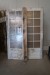 Double glass door with frame, white, 1505x2085x130 mm