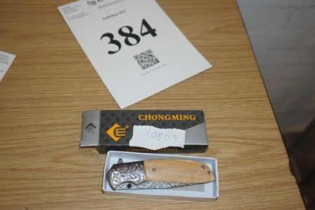 Chongming hunting knife. Total length: 22 cm. unused