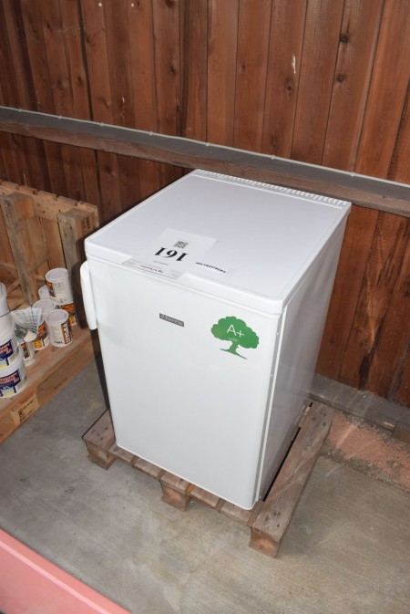 Kühlschrank mit Gefrierfach. H: 84 cm, L: 54 cm, B: 54 cm