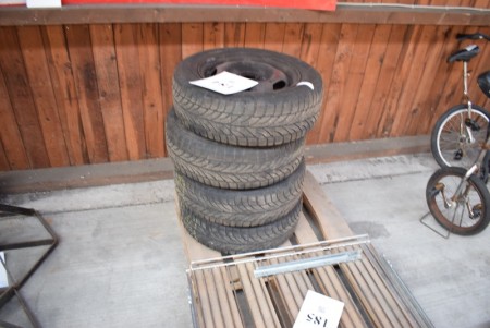 4 pcs. winter tires, with rims.