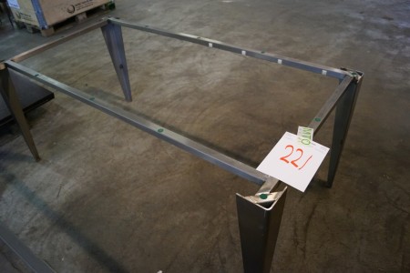 Granit bordplade 172x90 cm, tykkelse:30 mm, med stål underdel h.70 + plade tykkelse