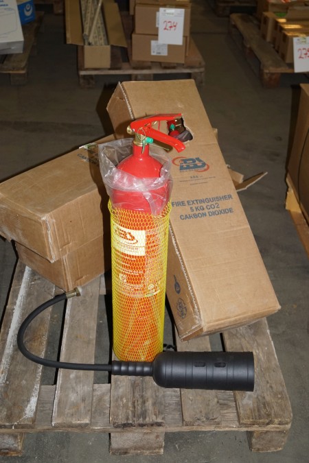 Fire extinguishers 5 kg CO2 carbon dioxide