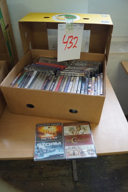 Kasse med diverse DVD film