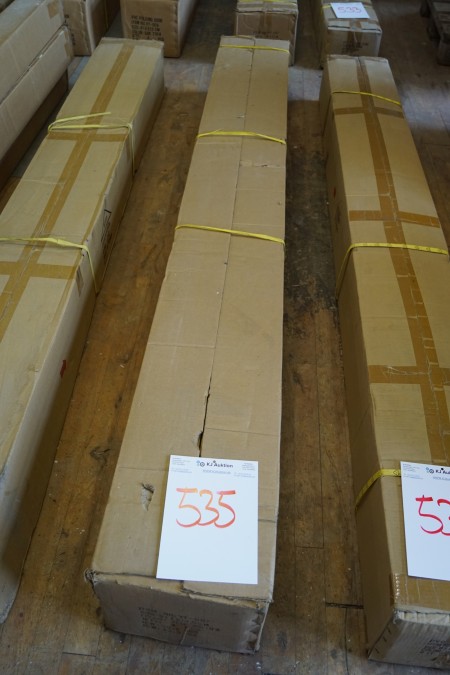 1 Box mit 4 Stück PVC Falttüren 81x231x5 cm, Farbe TEAK