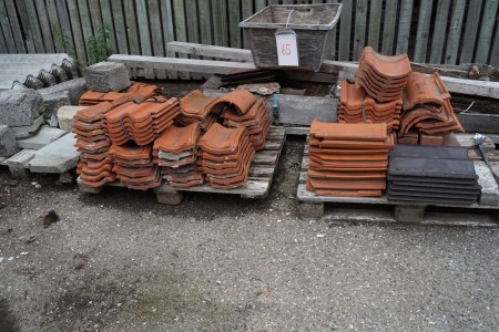 Various roof tiles + tiles, and more