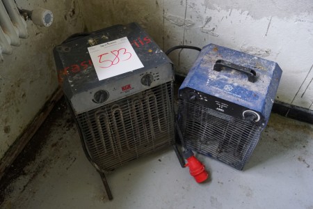 2 pcs 9kw fan heater