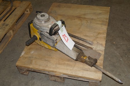 Gasoline hammer with 3 extra chisels brand: WACKER