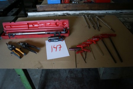 Torque wrench + various tools